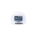 Men's White Blue Collar Cap