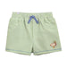 Boy's Green Duck Striped Swim Trunks