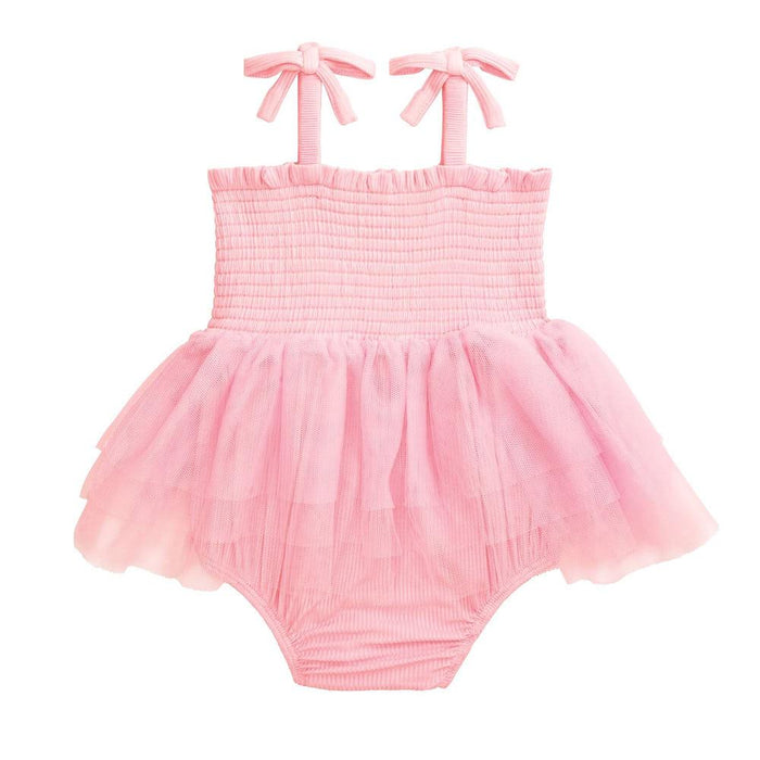 Girl's Pink Tutu Crawler