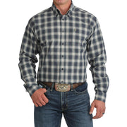 Men's Navy Plaid Shirt