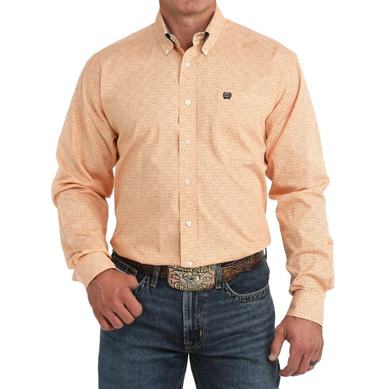 Men's Gold Circle Print Shirt