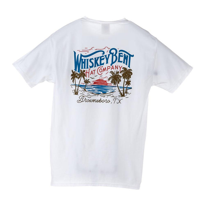 White Beach Front Tee Shirt