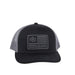 Black & Charcoal Flag Logo Cap