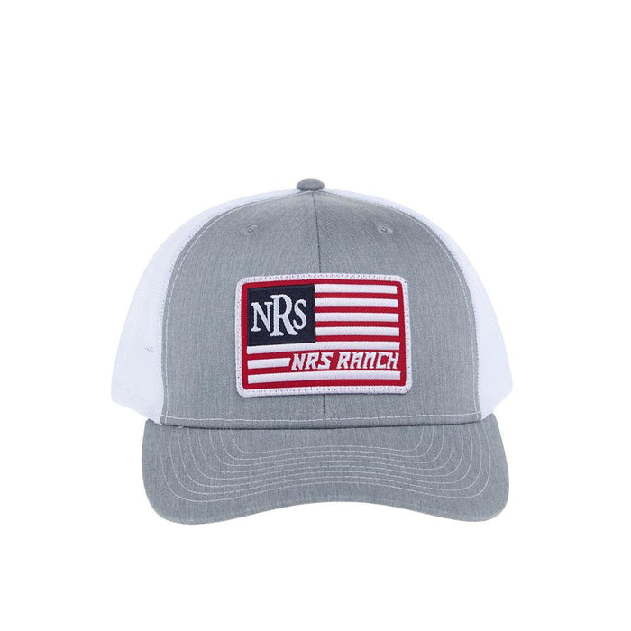 Grey & White Flag Logo Cap