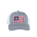 Grey & White Flag Logo Cap