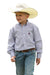 Boy's White Stripe Shirt