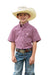 Boy's Purple Print Shirt
