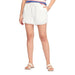 Women's White Mabel Frayed Drawstring Shorts