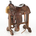 Used 15in 3/4 Breed Floral Tooled Team Roper