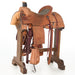 Used 16in Heavy Oil Inlaid Seat Team Roper