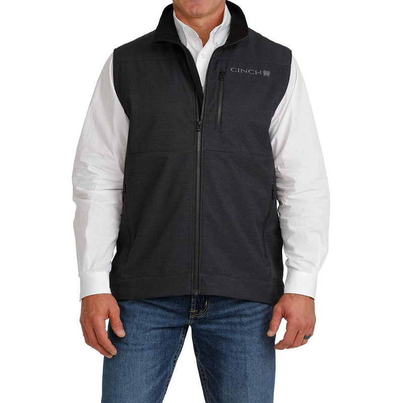 Men's Black Bonded Vest