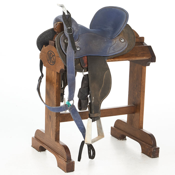 Used 14.5in Blue Barrel Saddle