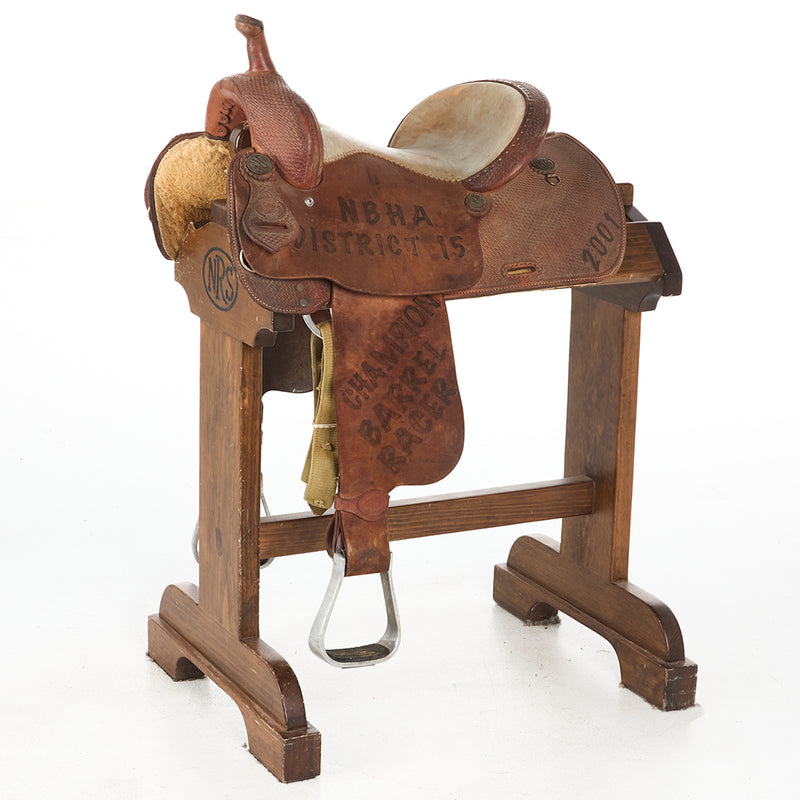 Used 14.5in NBHA Trophy Barrel Saddle