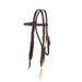 3/4in Indian Tan Figure 8 Rawhide Browband Headstall