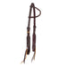 5/8in Indian Tan Figure 8 Rawhide Single Ear Headstall