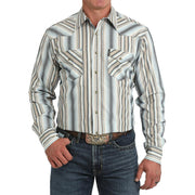 Men's Multi Stripe Modern Fit Shirt