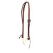 3/4in Indian Tan Oiled Floral Heel Buckle Slit Ear Headstall