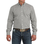 Men's White Printed Modern Fit Shirt