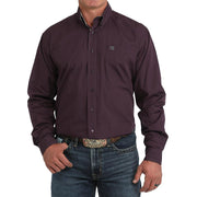 Men's Purple Solid Shirt
