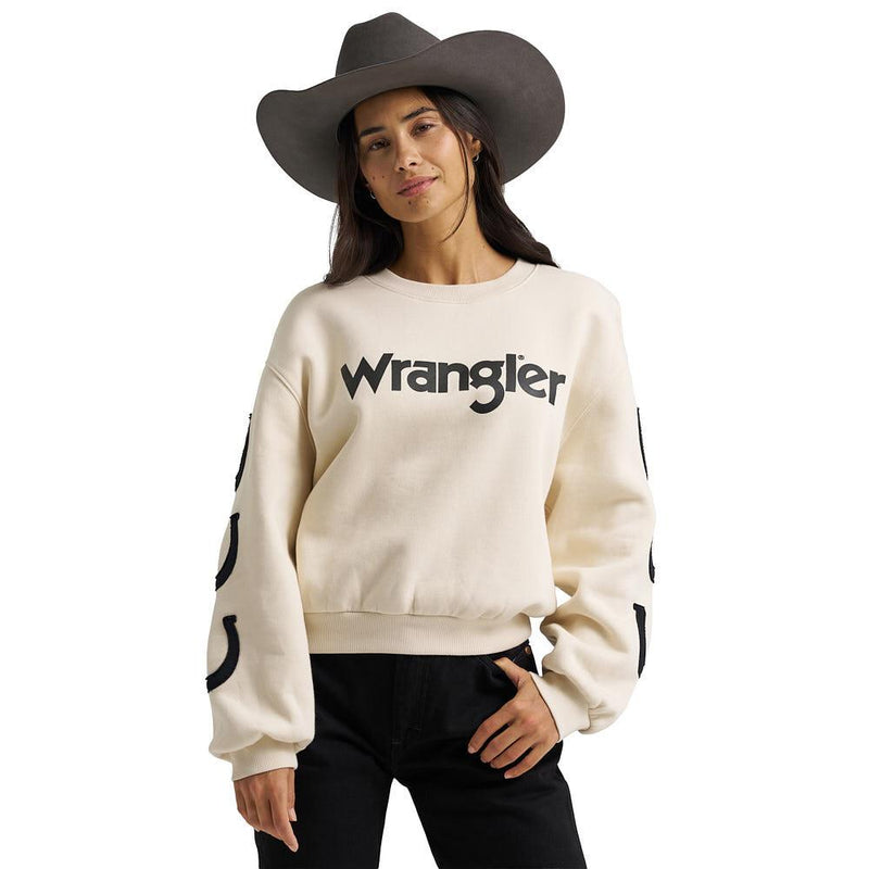 Women's Vintage White Logo Sweatshirt