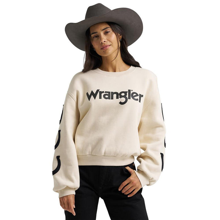 Women's Vintage White Logo Sweatshirt