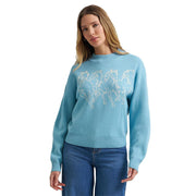 Women's Blue Horse Sweater
