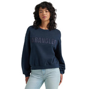 Women's Dark Sapphire Satin Pullover