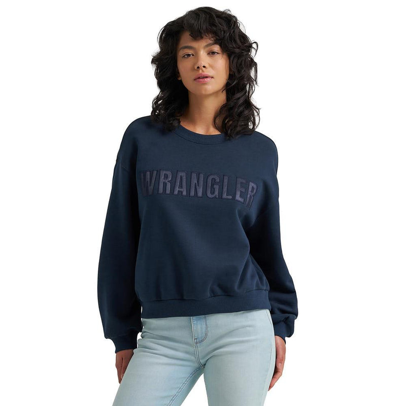 Women's Dark Sapphire Satin Pullover