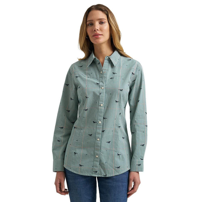 Women's Green Horse Shirt