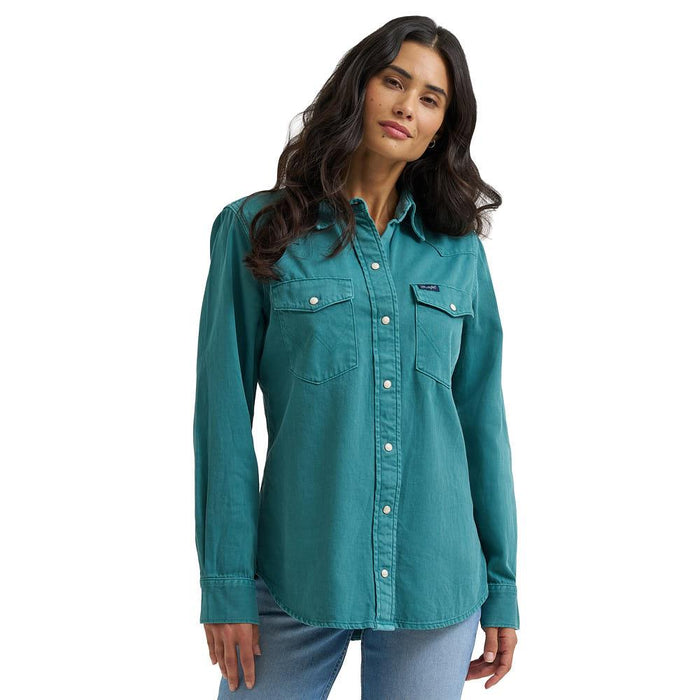 Women's Turquoise Vintage Shirt