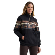 Women's Black Horizon 1/4 Zip Pullover