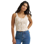 Women's Boot Print Jacquard Top