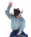 Boy's Turquoise Print Long Sleeve Button Shirt