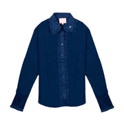 Women's Navy Frill Signature Shirt