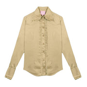 Women's Taupe Frill Signature Shirt