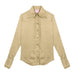 Women's Taupe Frill Signature Shirt