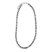 Silver Navajo Pearl Necklace