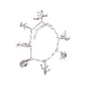 Burnished Concho Charm Bracelet