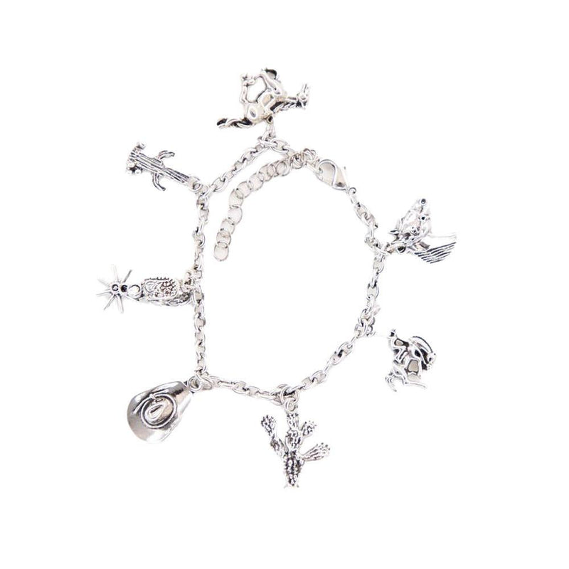 Burnished Concho Charm Bracelet