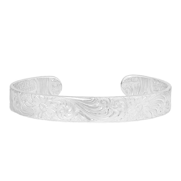 Silver Scroll Cuff Bracelet