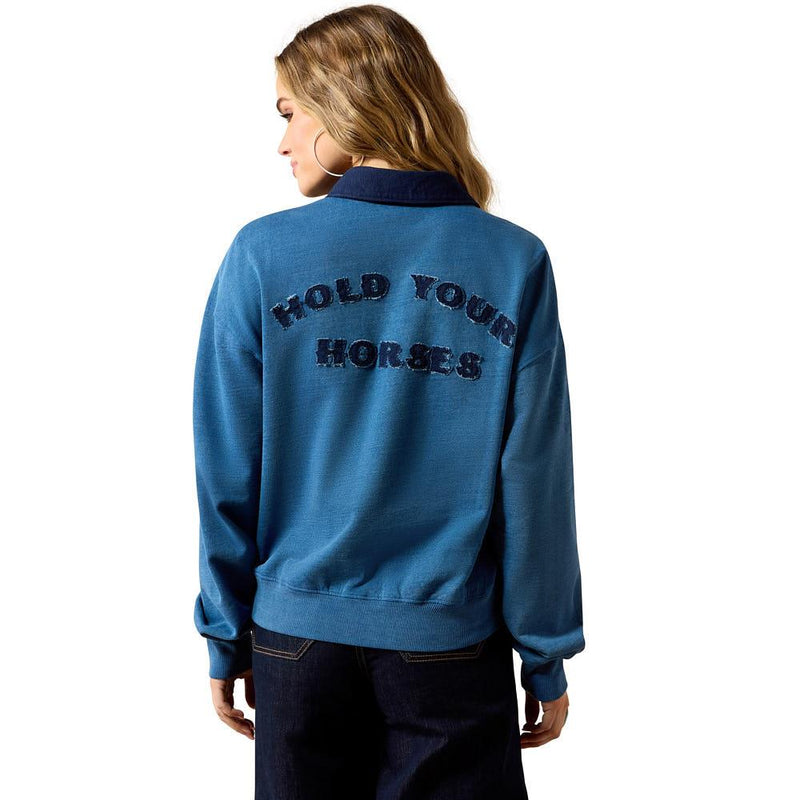 Women's Indigo Hold Your Horses Sweatshirt