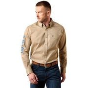 Men's Savannah Tan & Navy Team Logo Shirt