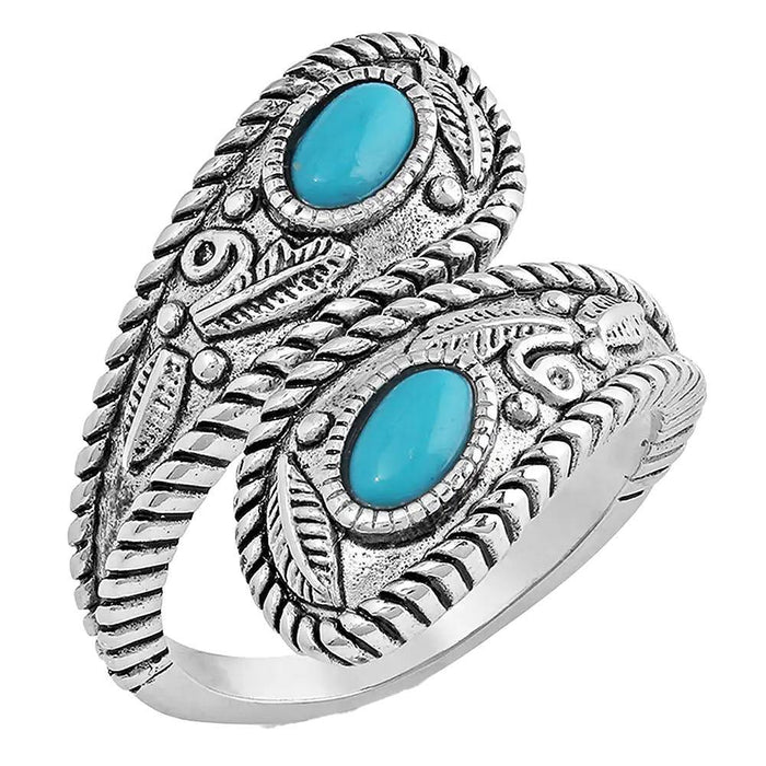 Balancing The Whole Turquoise Open Ring