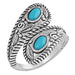 Balancing The Whole Turquoise Open Ring
