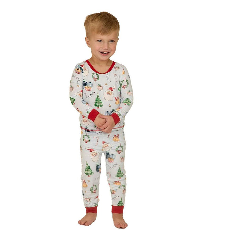 Boy's Blue Christmas PJ Set