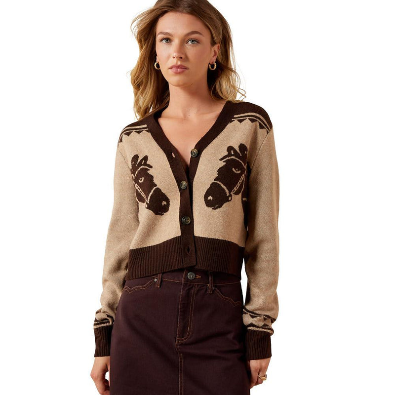 Women's Colter Tigers Eye Chicory Coffee Cardigan