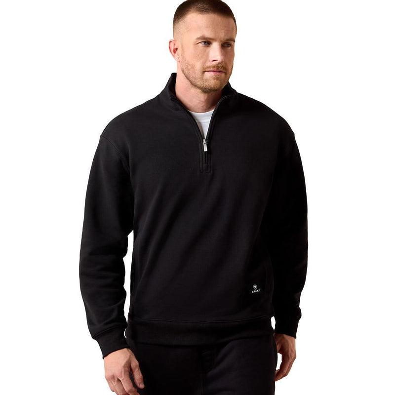 Men's Black Core Quarter Zip Sweatshirt