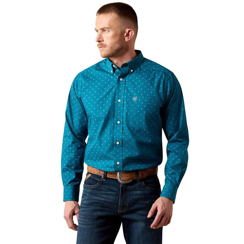 Men's Wrinkle Free Corsair Geo Print Baptiste Shirt