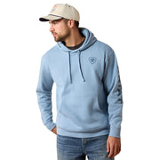 Men's Denim Blue Logo Hoodie