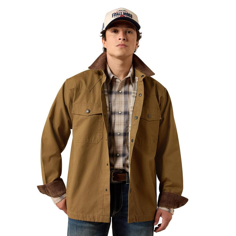 Men's Kangaroo Retro Canvas Shirt Jacket